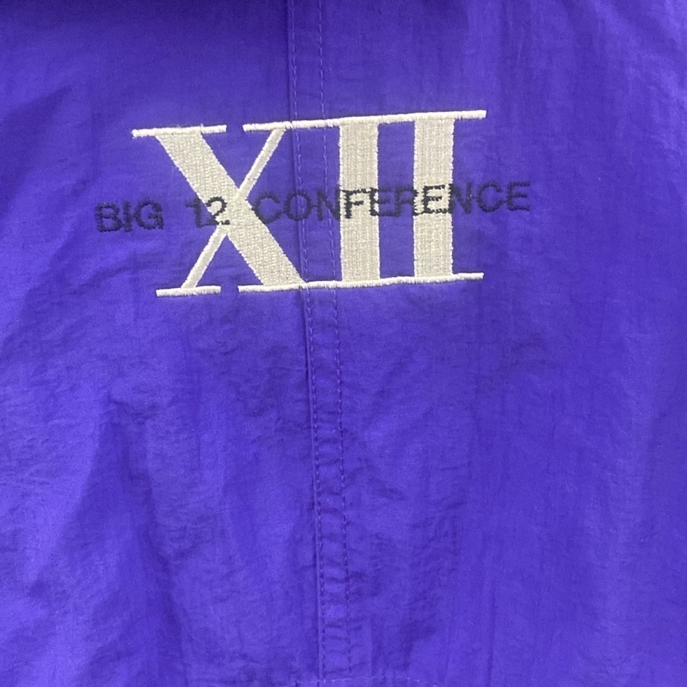 Vintage Kansas State University KSU Fraternity Big 12 Windbreaker Jacket Sz M - Picture 9 of 11